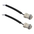 2pcs F57z13234aa License Plate Light Socket Harness Plug Replacement Ford Bronco 1990-1997 For Lincoln Mark Lt 2006-2008 