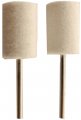 Toolusa Cylindrical Felt Bobs 1 2 3 Cm X 4 9 Pre-mounted On  0 24 Shank Pack Of 2 Sets Total 6 