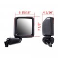 Astra Depot Driver Passenger Side Mirrors Electric Heating Turn Signal Light Function Replacement For 2018-2021 Jeep Wrangler