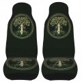Teery-yy Norse Viking Goddess Wiccan Wicca Pagan Car Seat Covers 2 Pcs Front Protector Cover Cushion Auto Decor Universal Fit