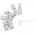 Easyberg Spark Plug Wire Separators Aluminum Kit 7mm 8mm 9 5mm Engine Separator Divider For Looms Sbc 302 350 454 Silver 