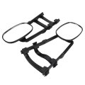 On Towing Mirrors Extenders Abs Side Mirror Extensions For Trucks Rvs Trailers Suvs 360 Degree Rotation Enhanced Visibility