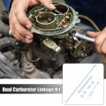 X Autohaux Car Dual Carburetor Linkage Set Replacement For Barry Grant Carbs