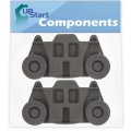 2-pack W10195416 Lower Dishwasher Wheel Replacement For Whirlpool Wdf560safm1 W10195416v Upstart Components Brand