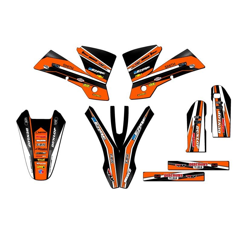2001 New Style Sx Vigor Orange Senge Graphics Base Kit For Ktm