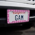 Green Lantern Blackest Night Star Sapphire Logo License Plate Tag Frame