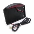 Htt Motorcycle Black Side Mounted Flat License Plate Bracket W Led Tail Light Brake 1 Axles For Suzuk Kawasak Cruisers Vt
