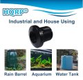 2 Pack In Abs Bulkhead Fitting Double Threaded Water Tank Connector For Rain Barrels Aquariums Tubs And Pools Uv Stabilized