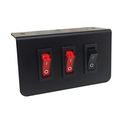 Abrams Taurus Premium 12v Switch Box Panel On Off Rocker With Led Light Momentary Plate 15 Amp Inline Fuse Dimensions 3 87 L X 