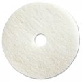 White Floor Polishing Pads For Low Speed 175 To 350 Rpm Buffer Polisher And Scrubber 15 In Thick Extra Fine Gloss Finish 
