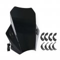 Topteng Universal Motorcycle Adjustable Windshield Wind Screen Fits For With 22mm 25mm 28mm Handlebar