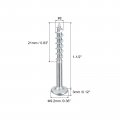 Uxcell 8x1-1 2 Pocket Hole Screws 50pcs Phillips Drive Self Tapping Wood With Zinc Plated For Woodworking