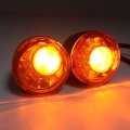 Httmt- Front Rear Both Side Amber Led Running Brake Turn Signal Glossy Black Indicator Light Compatible With H-d Xl 883 1200