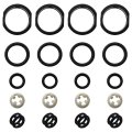 Side Feed Fuel Injector Repair Kit Filters Seals O-rings Pintle Caps Injectors Fit For 1997 Nissan 240sx Base Coupe 2-door 2 4l