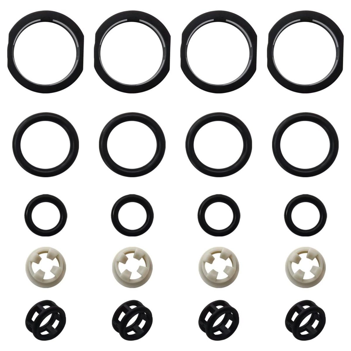 Side Feed Fuel Injector Repair Kit Filters Seals O-rings Pintle Caps Injectors Fit For 1997 Nissan 240sx Base Coupe 2-door 2 4l