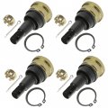 Caltric Upper And Lower Ball Joint Set Compatible With Polaris Predator 500 2007 4-ball Joints