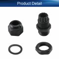 Heyiarbeit Cable Gland 20 Pack M16x1 5 Plastic Waterproof Adjustable 4-8mm Connectors Joints With Gaskets Black