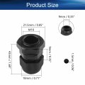 Heyiarbeit Cable Gland 20 Pack M16x1 5 Plastic Waterproof Adjustable 4-8mm Connectors Joints With Gaskets Black