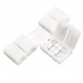 Uxcella 10pcs T Shape 2 Pin Led Strip Connector For 8mm Width 3528 Single Color Flex Strips