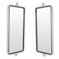 West Coast Mirror 16x7 Stainless Steel Pair Set For Commercial Heavy Duty Truck 