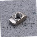 Partykindom 150 Pcs Aluminum Profile T-nut Screws Ends European Extrusions Slim-nut T Slot Nut Slide In T Tekindom 150 Pcs