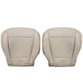 Driver Passenger Side Bottom Replacement Leather Seat Cover Tan Ford F-150 Lariat 2015-2017 For F250 F350 Xlt 2017-2022 