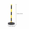 Yardwe Isolation Bollard Sign Parking Barrier Pile Garage Aid Road Delineator Cone Warning Colum Water-fillable Elastic Column