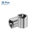 50pcs Wire Thread Inserts 1 4-20 Unc 2d 2 304 Stainless Steel Helical Type Coiled Repair Kit Screw Threaded Sleeve Sheath For