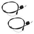 The Rop Shop Pack Of 2 Engine Control Cable For 2001-2004 Husqvarna 7021 Cmb Lawn Mower 