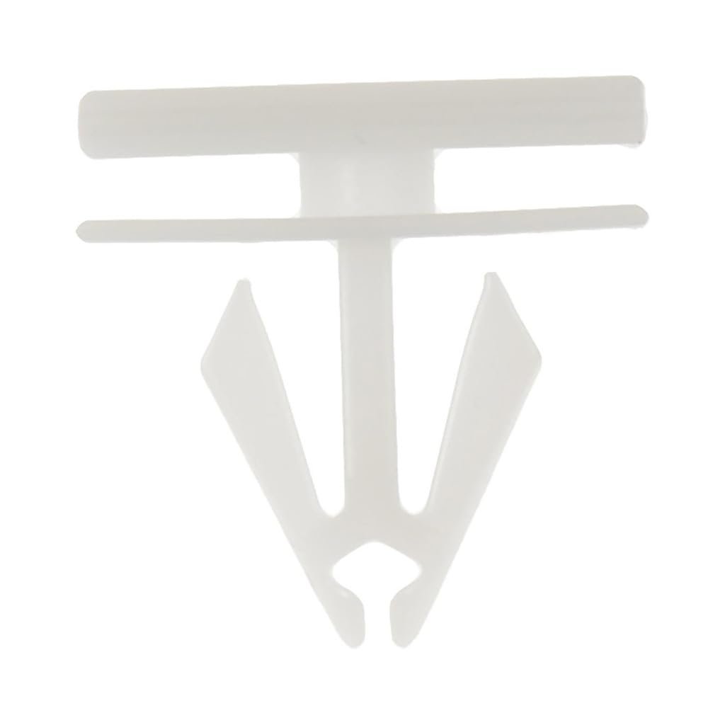 Cadillac Eldorado 1995-22 Rocker Molding Clips Plastic Natural Finish White Color 0 17 Inches Center Groove Diameter 0 57