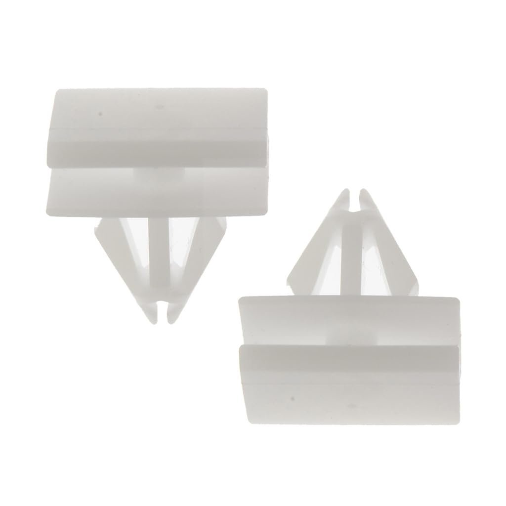Cadillac Eldorado 1995-22 Rocker Molding Clips Plastic Natural Finish White Color 0 17 Inches Center Groove Diameter 0 57