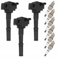 Aintier Ignition Coil Coils Iridium Spark Plugs Uf156 For Toyota T100 Tacoma 4runner 2003-2004 V6 3 4l