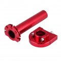 Throttle Handle Grips 7 8 Motorcycle Twist Cnc Aluminum 22mm Accelerator For Scooter Dirt Bike Red 