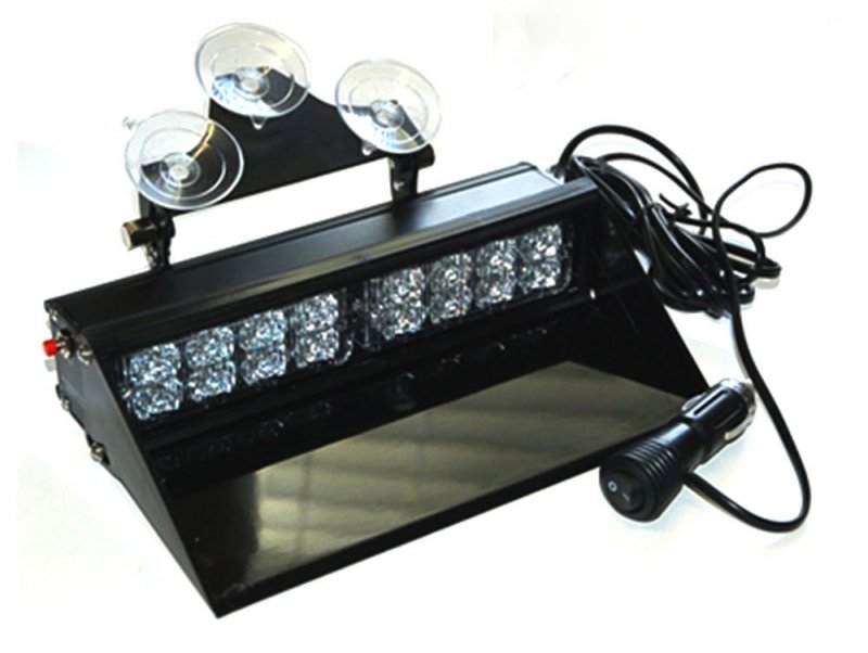 Auto Direct Save Amber Dual Led Dash Light 1 Watt Bracket Style Visor Strobe