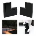 Muzata Hl12 Led Handrail Accessories 2pack 90a Corner Connector High Strength Pom Fittings Ha37 