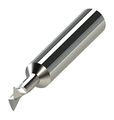 Micro 1 Dt25-0x 60a Included Angle Dovetail Cutter 2 Flute Altin Coated Solid Carbide Tool 025 Diameter 8 Shank 0 065 Length 1 