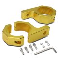 2 Inches Mounting Bracket Off-road Light Bar Tube Clamp Roof Roll Cage Holder Packs Gold