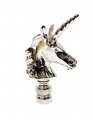 Lamp Finial-unicorn-polished Nickel Finish Highly Detailed Metal Casting 