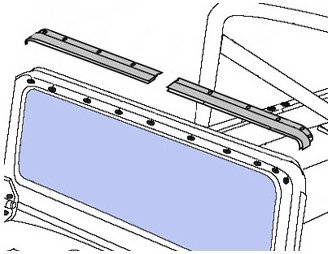 Bestop Windshield Channel For 1966-1977 Ford Bronco