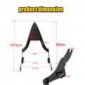 Gxywady 16 Inches Motorcycle Backrest Sissy Bar Detachable W Pad Replacement For Touring Cvo Road Glide Street King Electra