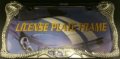 Two Cobra Snakes Chrome License Frame Free Screw Caps Included