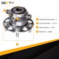 Ocpty New Wheel Hub Bearings Rear 5 Lugs W Abs Replacement Fit For 2005-2007 Accord Hybrid Compatible With Oe 512327 Pack Of 2