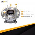 Ocpty New Wheel Hub Bearings Rear 5 Lugs W Abs Replacement Fit For 2005-2007 Accord Hybrid Compatible With Oe 512327 Pack Of 2
