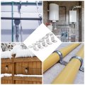 6pcs 27mm 1-1 16 Two Hole Rigid Pipe Strap 304 Stainless Steel Conduit Clamp Thicken U Bracket Heavy Duty With Self-tapping 