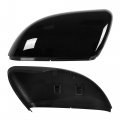 X Autohaux Pair New Exterior Rear View Mirror Housing Door Wing Covering Cap Glossy Black For Volkswagen Golf 6 2009-2012