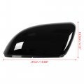 X Autohaux Pair New Exterior Rear View Mirror Housing Door Wing Covering Cap Glossy Black For Volkswagen Golf 6 2009-2012