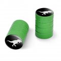 Dinosaur Tyrannosaurus Rex Black White Motorcycle Bicycle Bike Tire Rim Wheel Aluminum Valve Stem Caps 