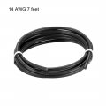 Uxcell Silicone Wire 14 Awg Ultra Flexible 600v Electric Strands Of Tinned Copper 7 Ft Black