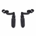 Xkh Group Motorcycle Black Adjustable Highway Peg Mounting Kit Lightning Footrest For V-star Roadstar Suzuki Boulevard Equipped