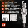 A-premium 2x Blue Ignition Coil Pack And 8x Iridium Spark Plugs Compatible With Ford F-150 F-250 1997-1999 Explorer 1996-2001